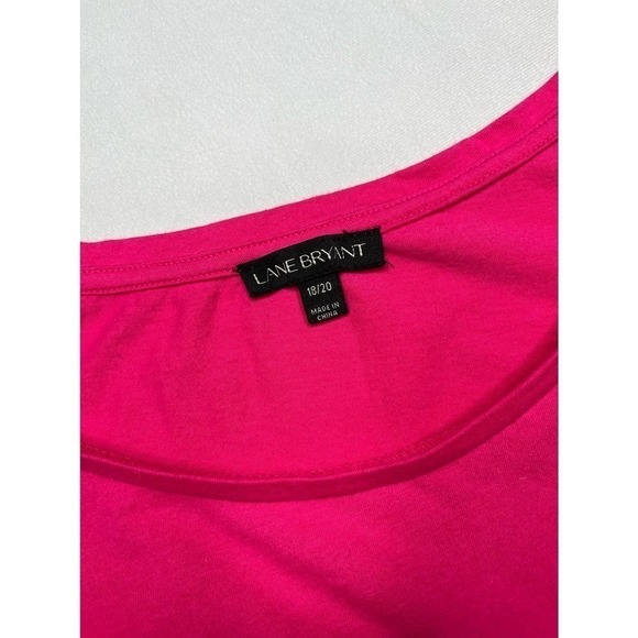 LANE bryant magenta cold shoulder ruffle top size 18/20 - Picture 3 of 7